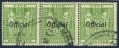 New Zealand O91 strip/3 used