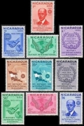 Nicaragua C353-C362 mnh/mlh