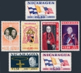 Nicaragua C430-C436 mlh, C436a sheet mnh