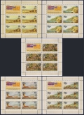 Niue 214-218 sheets