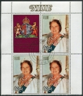 Niue 291 block/3-label CTO