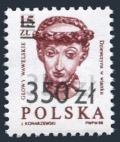 Poland 2954 double surcharge