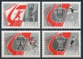 Russia 3337-3338a, 3339-3340a pairs