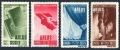 Romania B268-B271, B272 ab sheet mlh