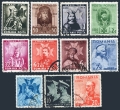 Romania B83-B94 used/hinged