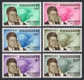 Rwanda 130-135, 136 ab sheet