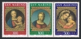 San Marino 1057-1059a strip mlh