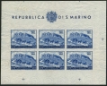 San Marino C62b imperf sheet