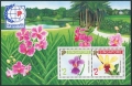 Singapore 596-597a pair, 597b sheet