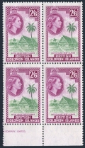 Solomon Islands 125  wmk 314 block/4