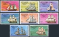 St Lucia 379-386, 386a sheet mlh