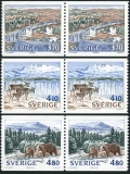 Sweden 1776-1777a booklet, 1778-1780 pairs