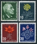 Switzerland B166-B169 mnh/no gum