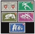 Switzerland B191-B195 mnh/mlh