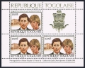 Togo 1105 sheet of 3/label