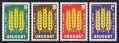 Uruguay 700-701, C254-C255 blocls/4=msrtgin, m;lh/mnh