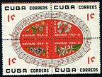 Cuba  649-652a, 654-657a, 659-662a blocks x4