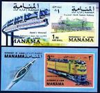 Manama-Ajman 919-926, 926-927 Bl.177-178